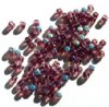 100 4mm Transparent Amethyst AB Cube Beads